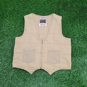 Vintage 90s Cabelas Hunting Zip Vest Large 21x21 Crop